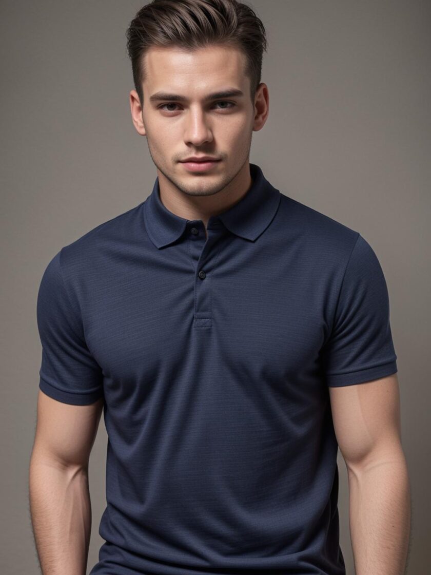 Slim Fit Polo T-Shirt For Men